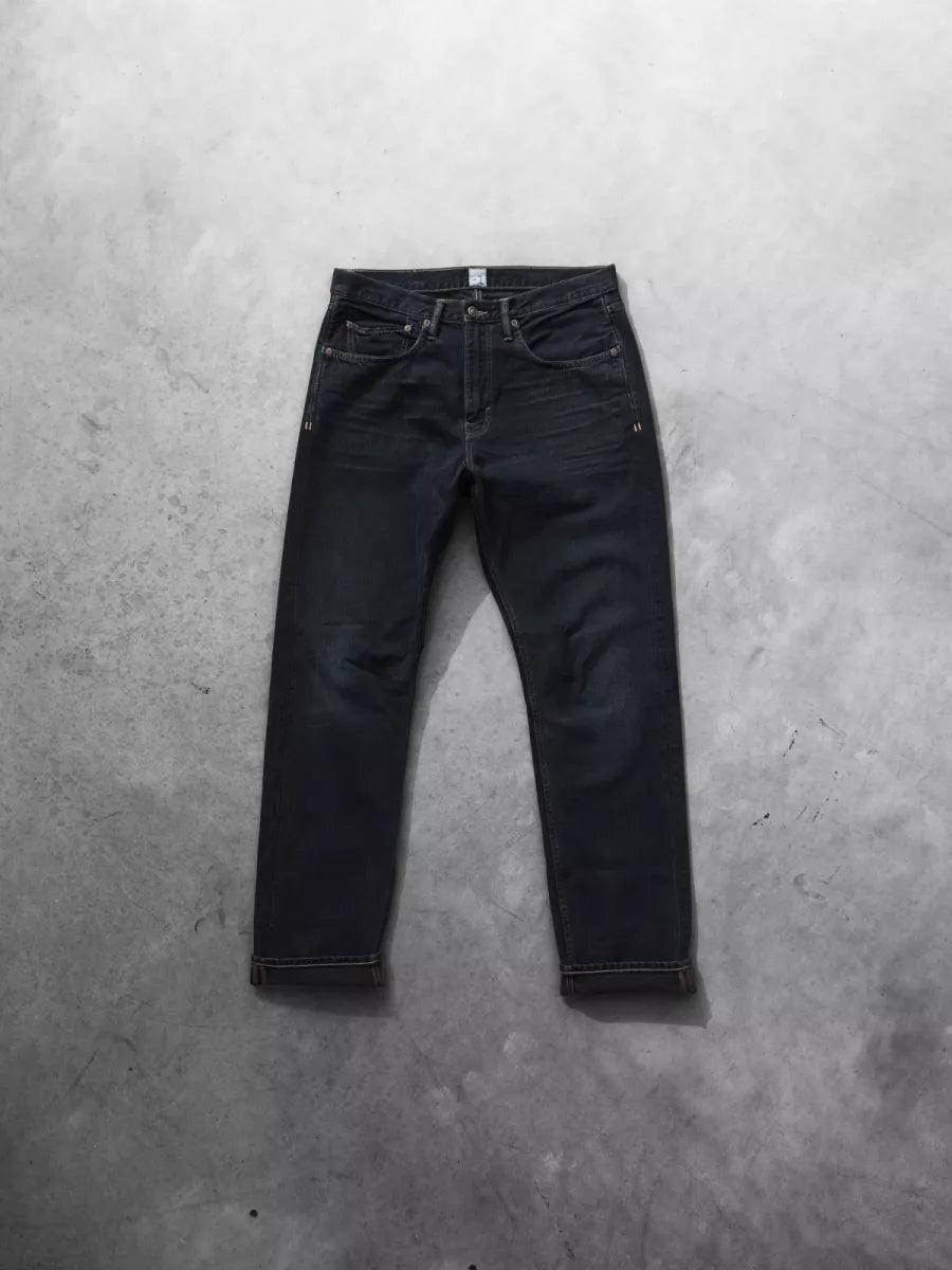-1 -1 The One Jean - Black on blue Denim dark washed