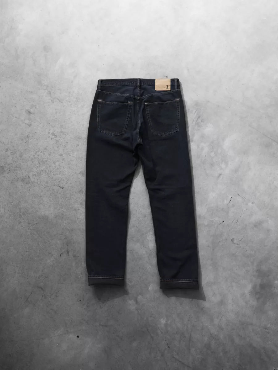-1 -1 The One Jean - Black on blue Denim dark washed