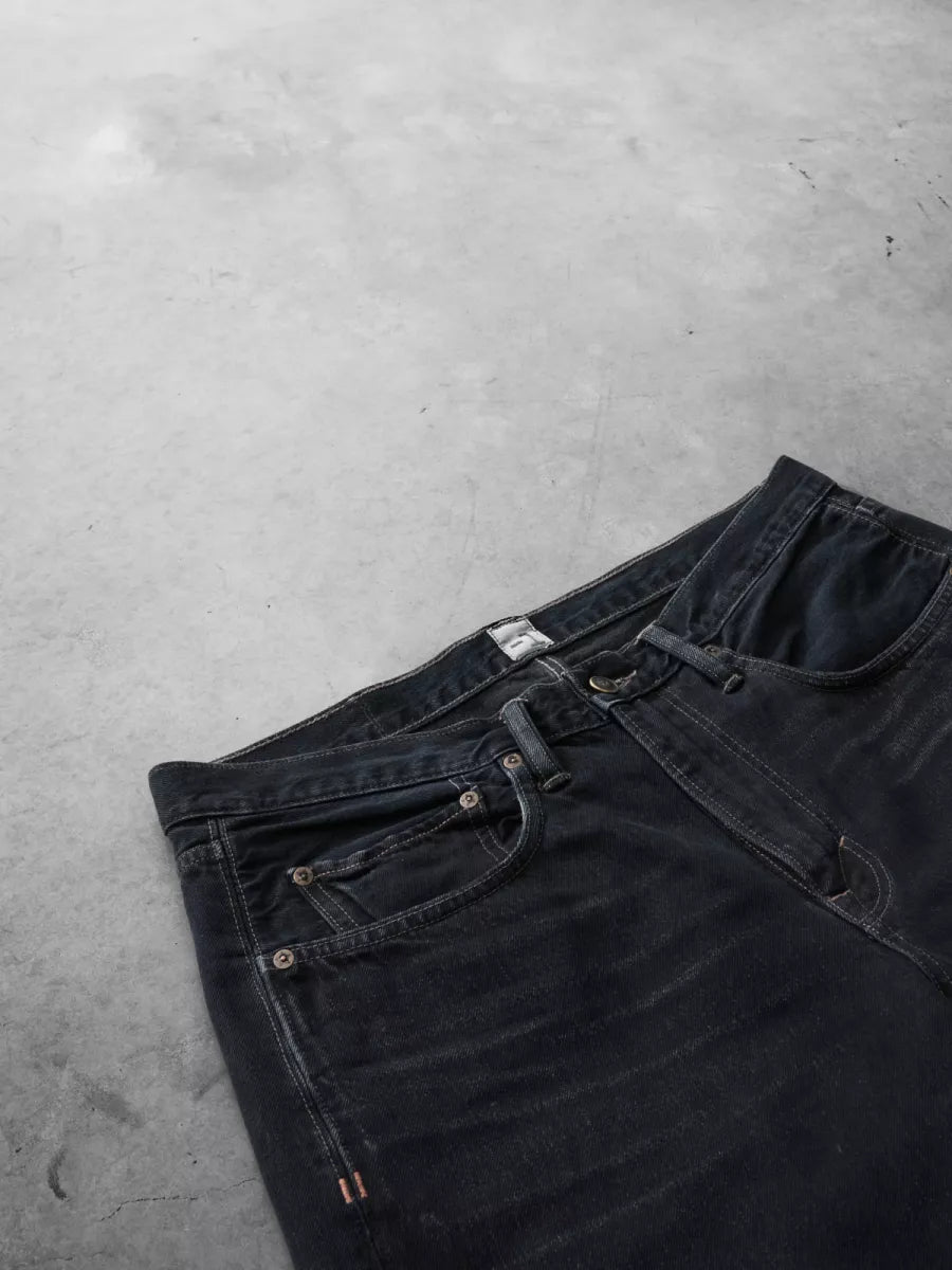 -1 -1 The One Jean - Black on blue Denim dark washed