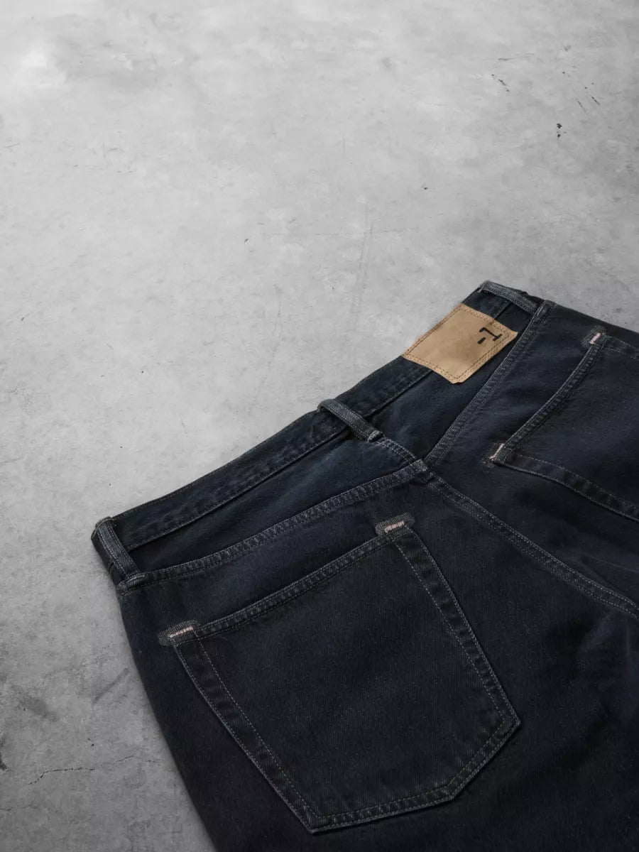-1 -1 The One Jean - Black on blue Denim dark washed