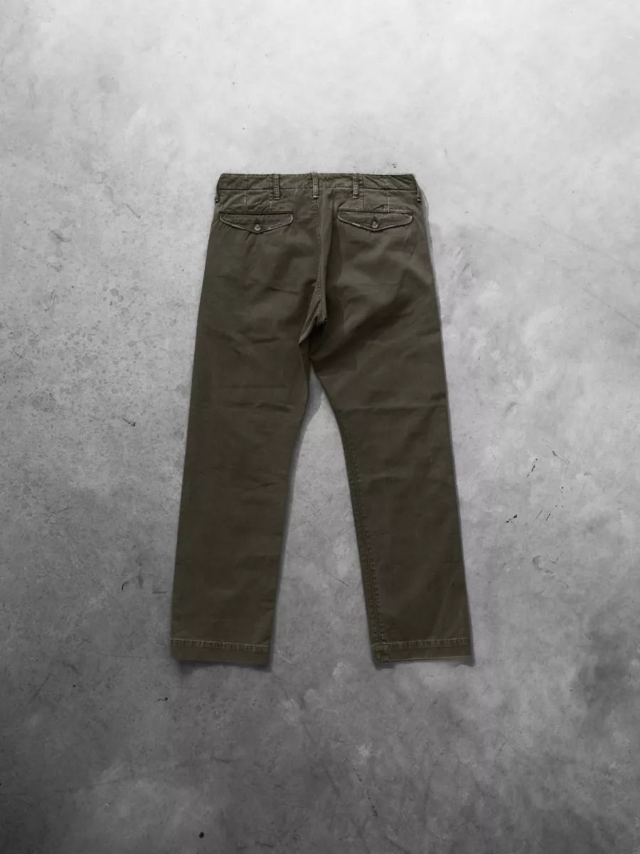 -1 -1 Chino - Twill night green Groen