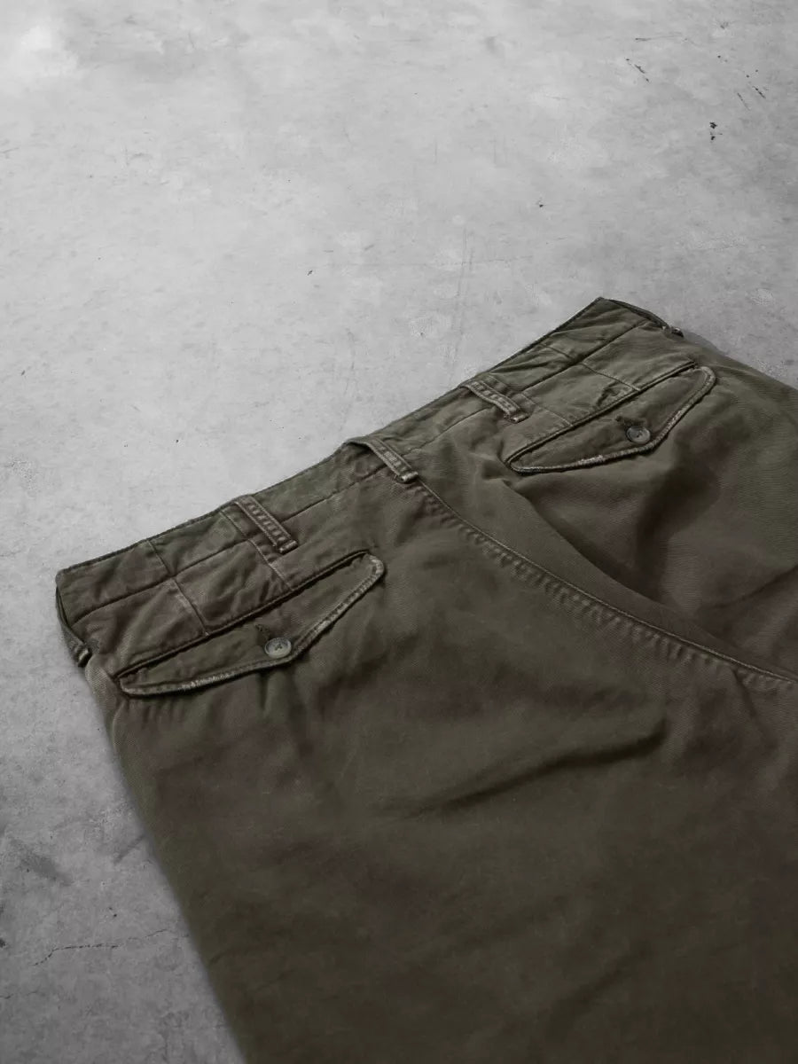 -1 -1 Chino - Twill night green Groen