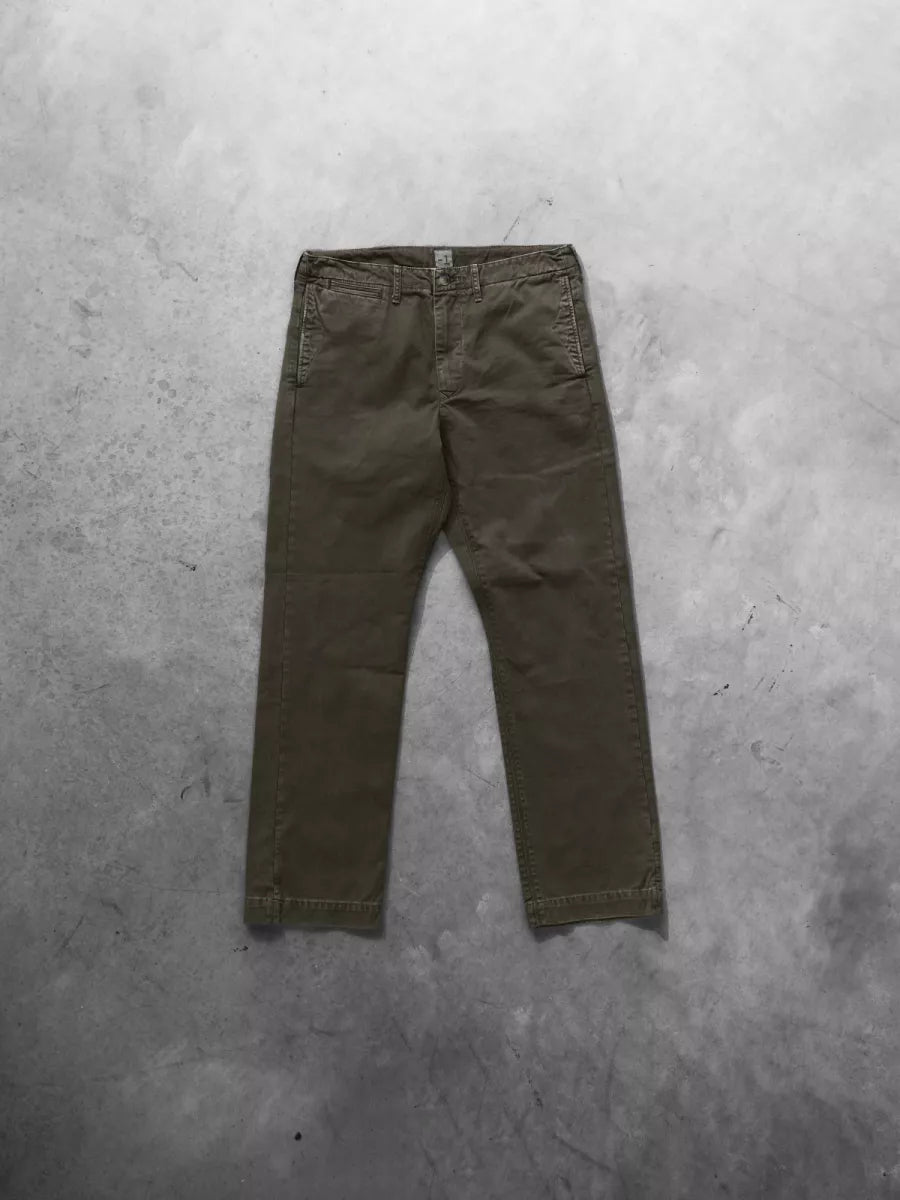 -1 -1 Chino - Twill night green Groen