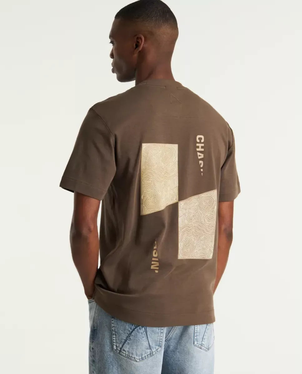 Chasin Chasin Reco T shirt Donkerbruin