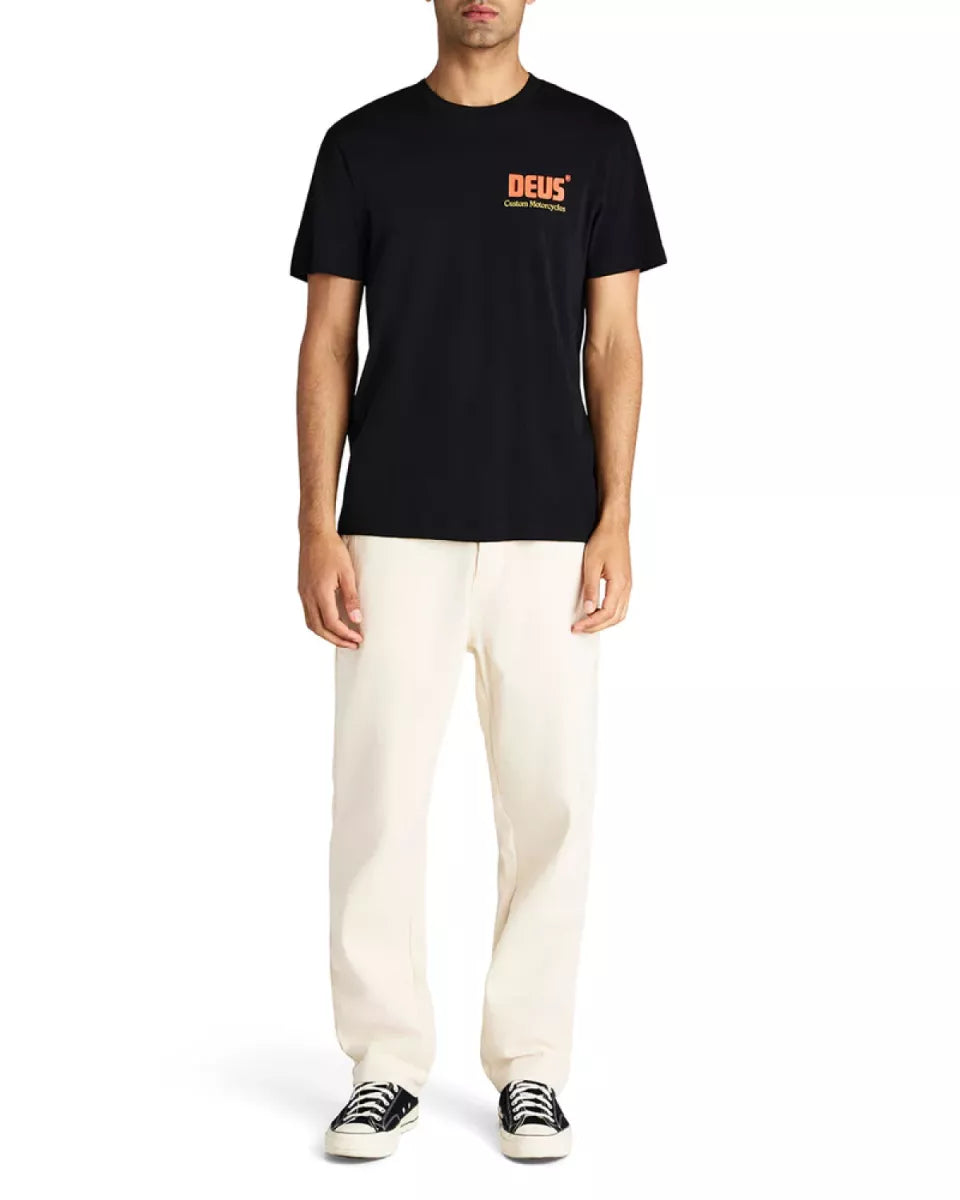 Deus Deus Drop Down Tee Zwart