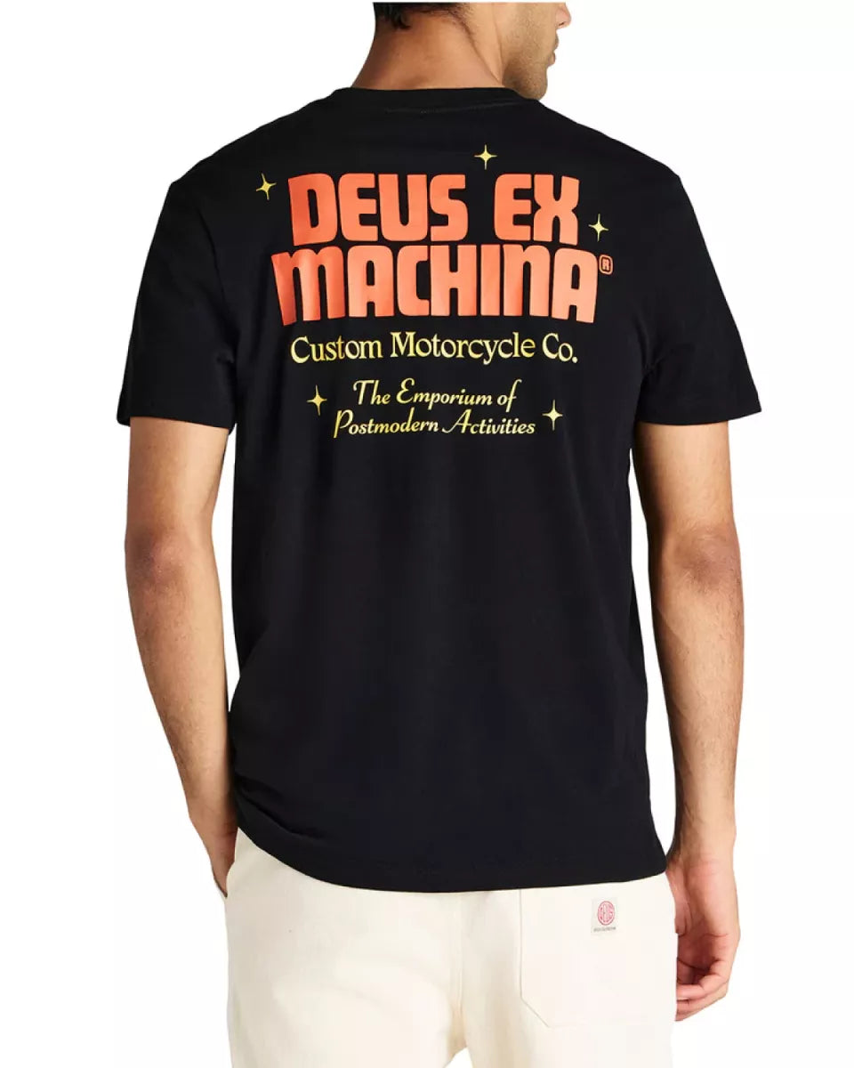 Deus Deus Drop Down Tee Zwart