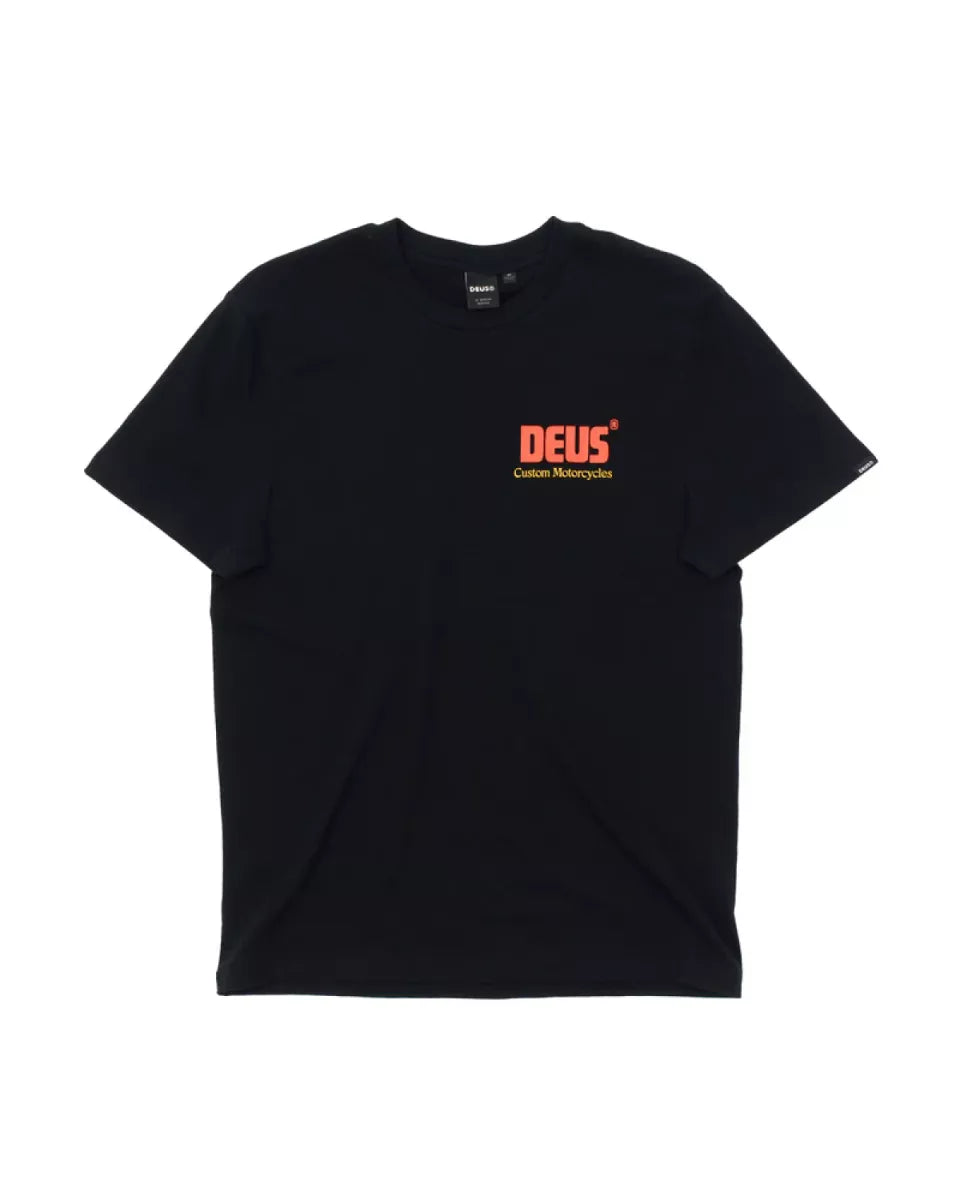 Deus Deus Drop Down Tee Zwart