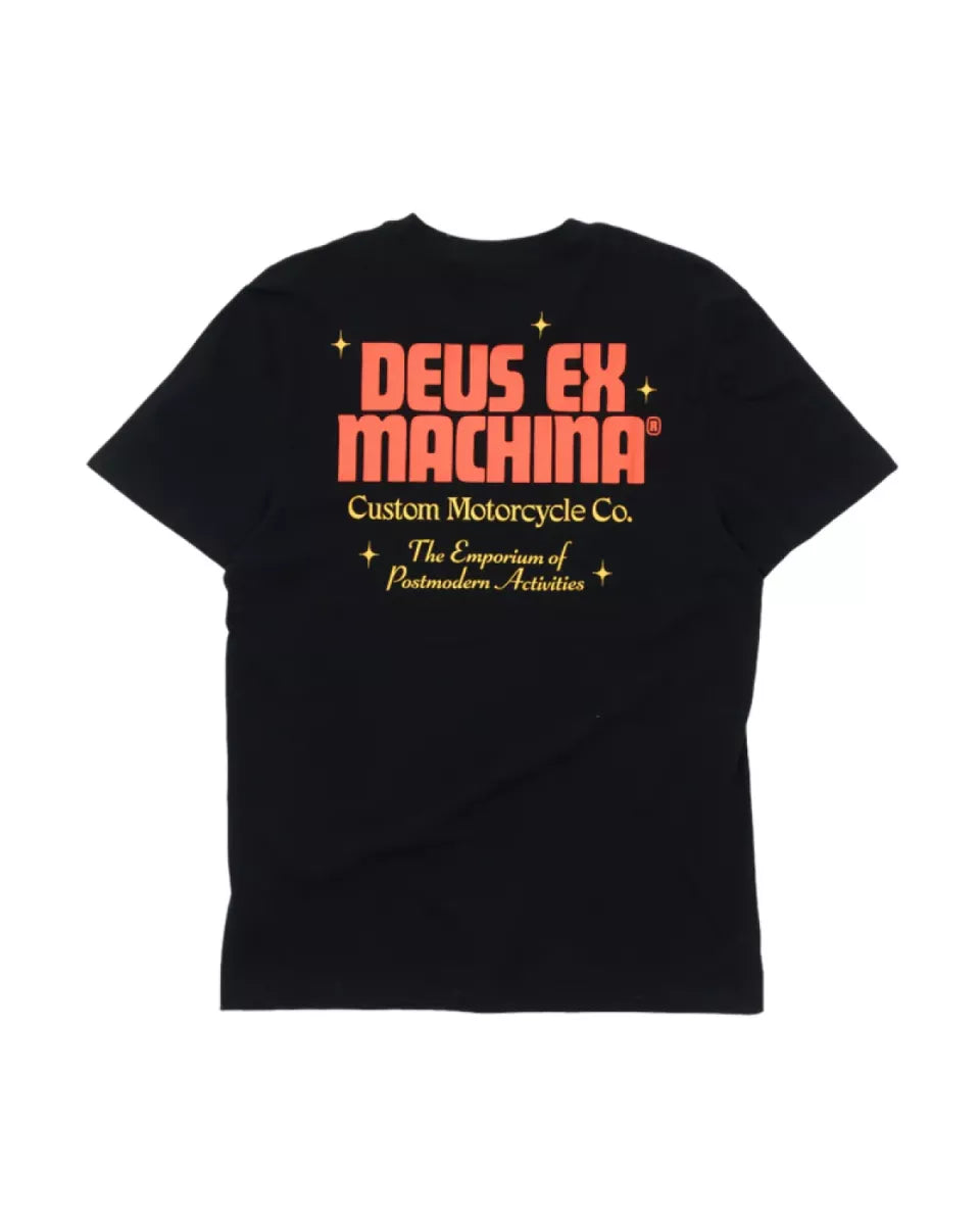Deus Deus Drop Down Tee Zwart