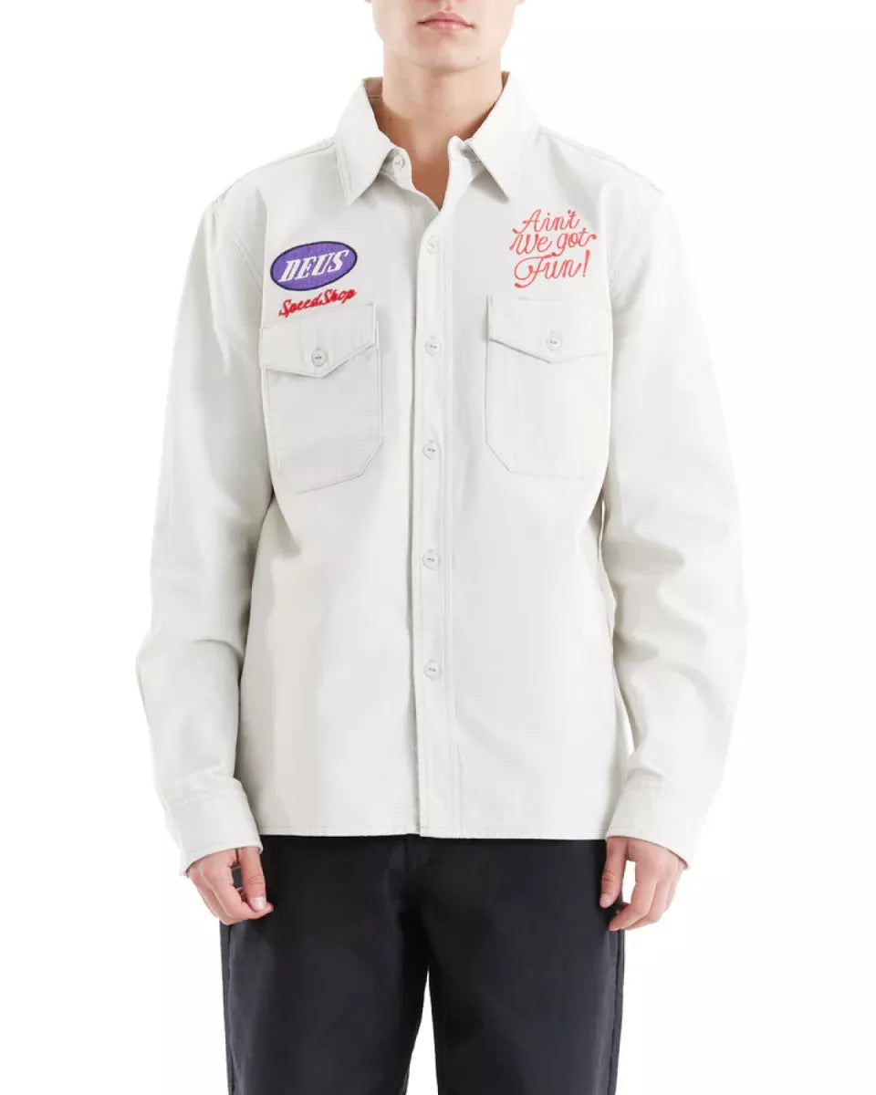 Deus Deus Tin Lizzie Shirt Wit