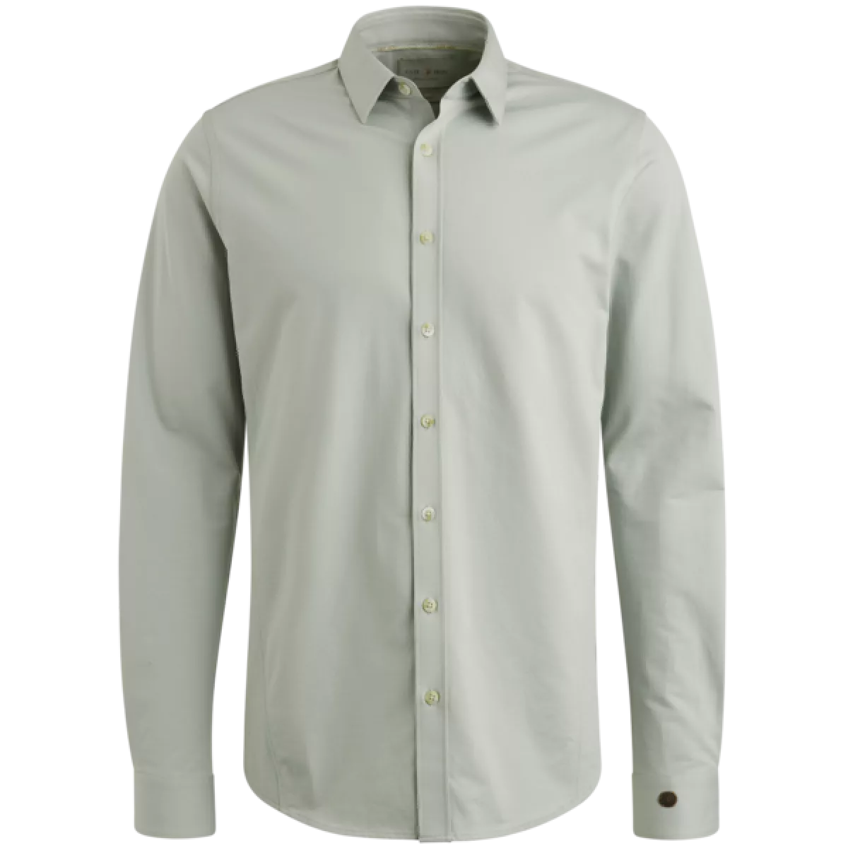 Cast Iron Cast Iron LONG SLEEVE SHIRT Twill Jersey 2 t Licht grijs