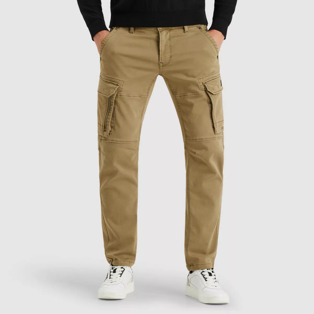 PME Legend PME Legend EXPEDIZOR CARGO COLORED SWEAT Donker groen