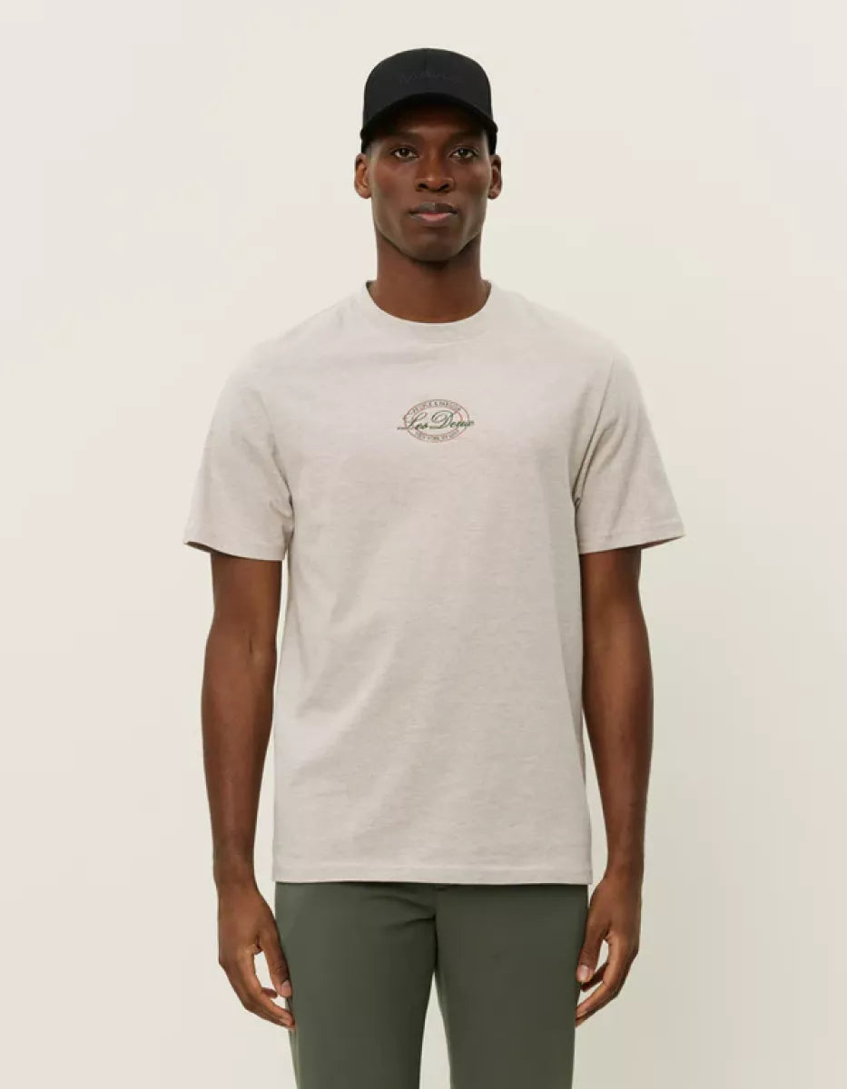 Les Deux Les Deux Glen T-shirt beige