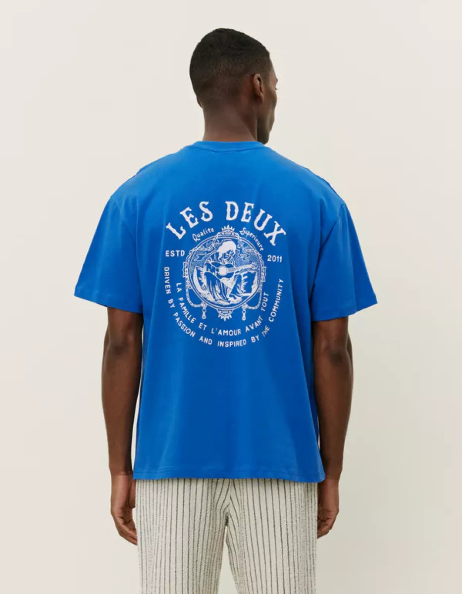 Les Deux Les Deux Passion T-Shirt Blauw
