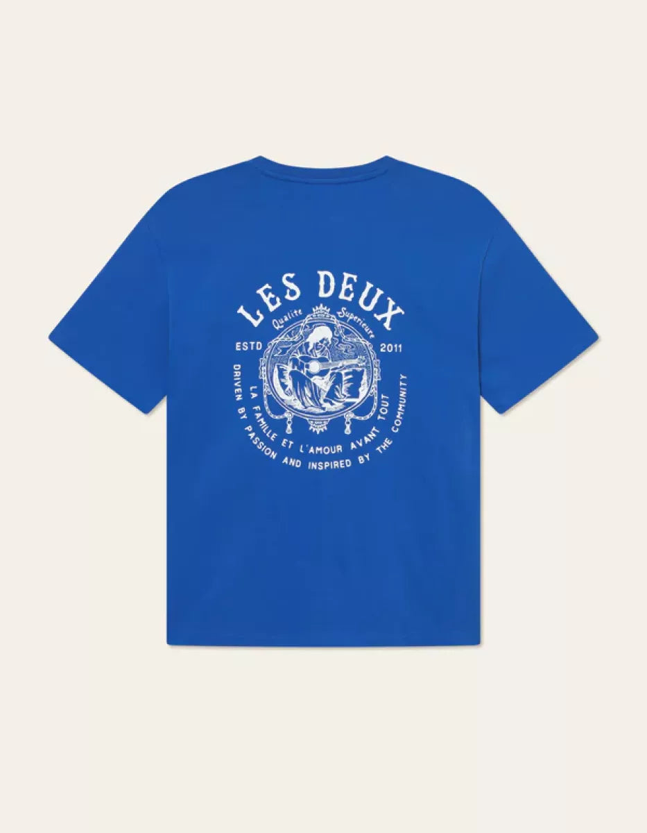 Les Deux Les Deux Passion T-Shirt Blauw