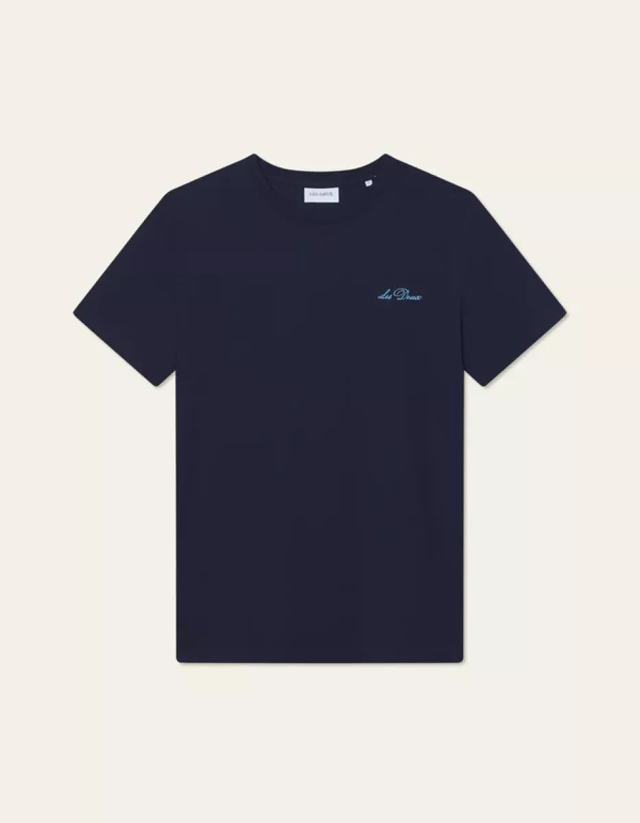Les Deux Les Deux Wild Flower T-Shirt Donker blauw