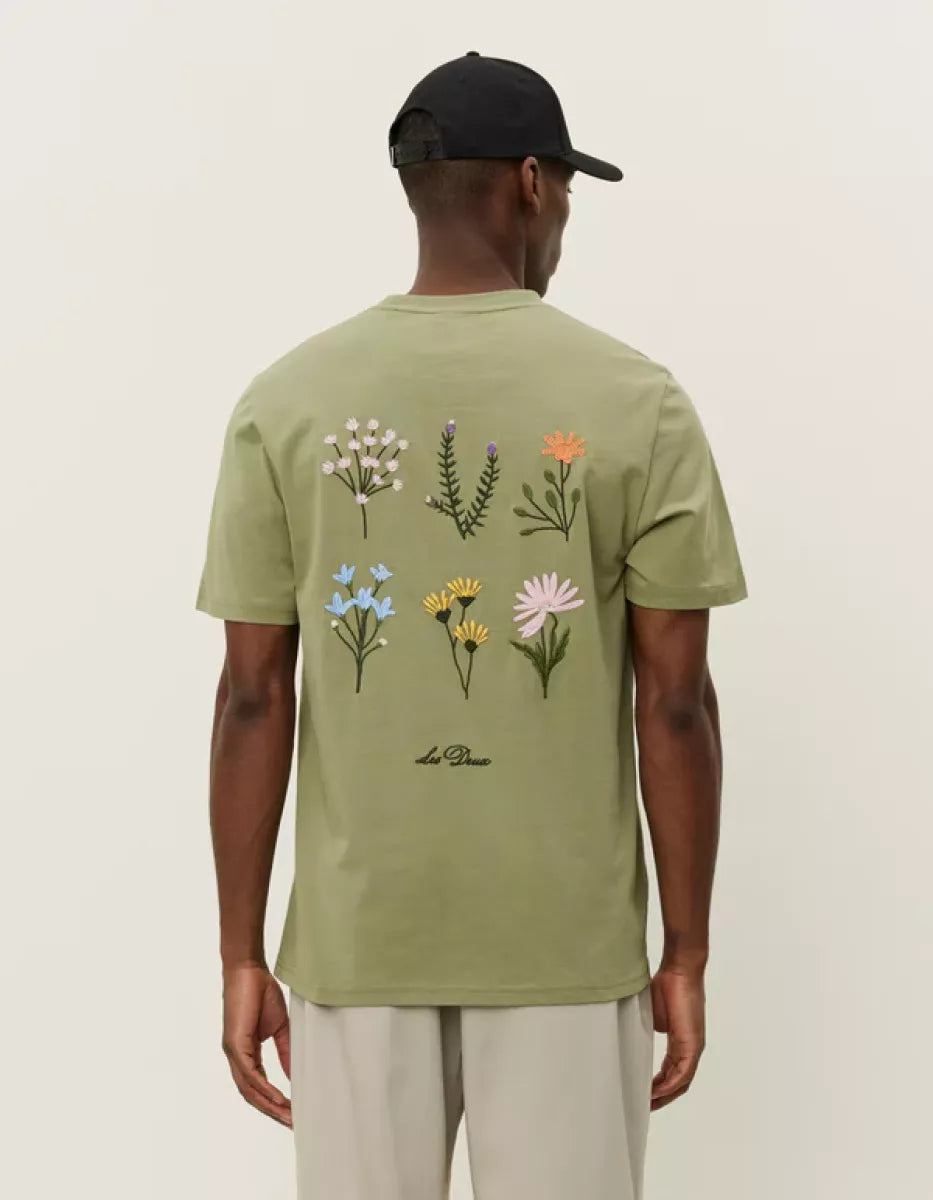 Les Deux Les Deux Wild Flower T-Shirt Groen
