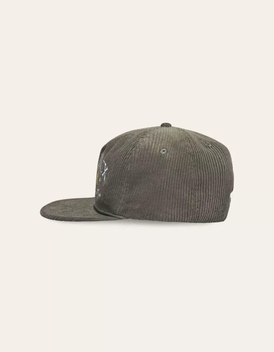 Les Deux Les Deux Ivy League Corduroy Cap Groen