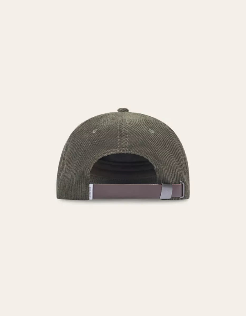 Les Deux Les Deux Ivy League Corduroy Cap Groen
