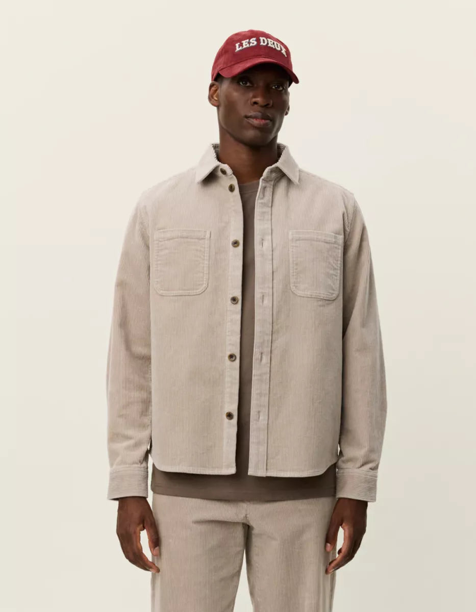 Les Deux Les Deux Kody Corduroy Overshirt Beige
