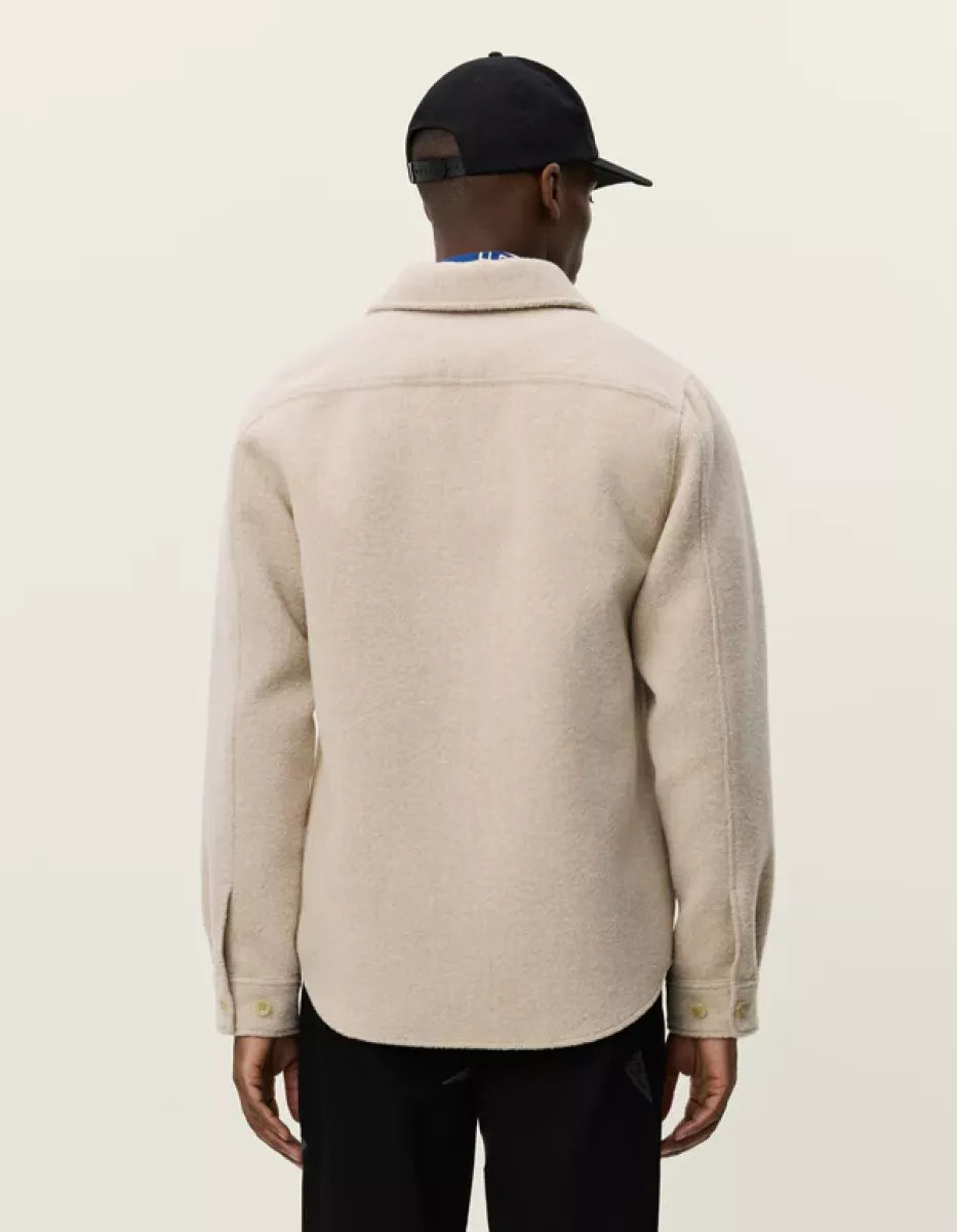Les Deux Les Deux Lennon Bouclé Overshirt Off white
