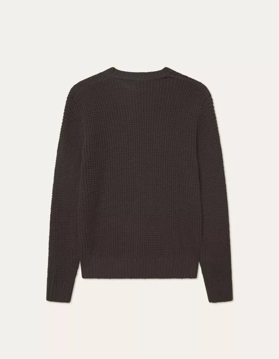 Les Deux Les Deux Alvin Waffle Crewneck Knit Bruin