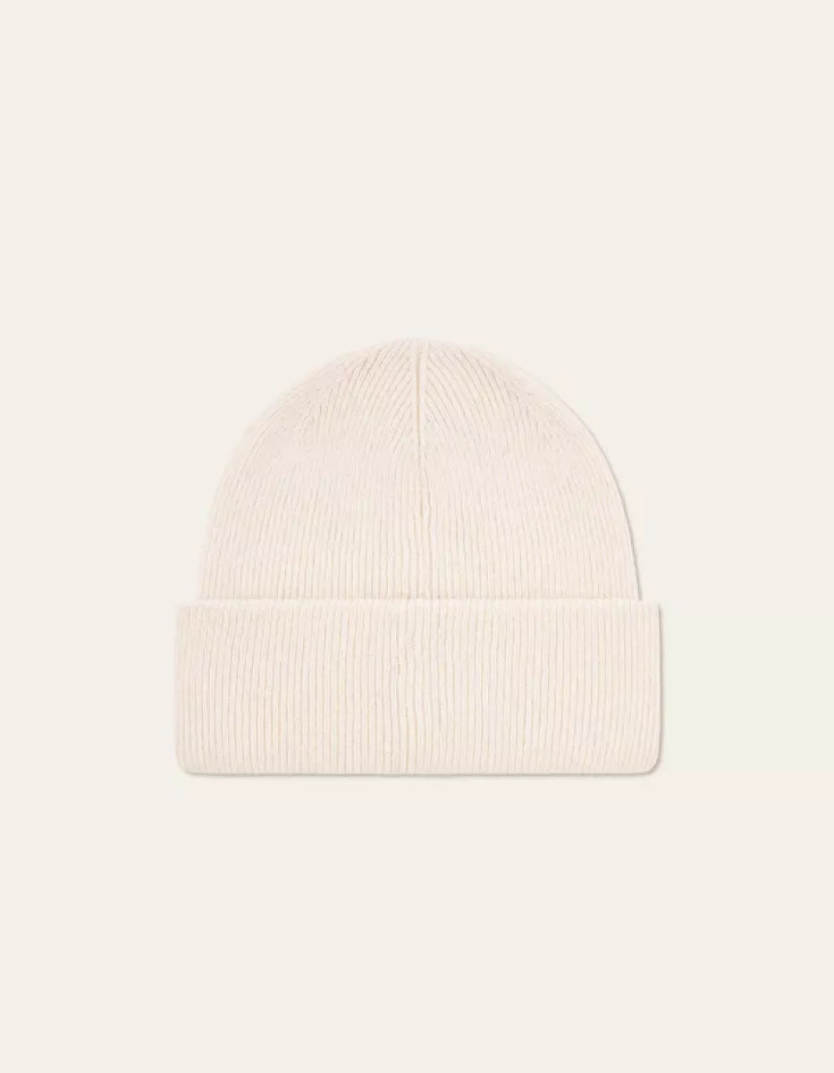 Les Deux Les Deux Wayne Embroidered Beanie Off white