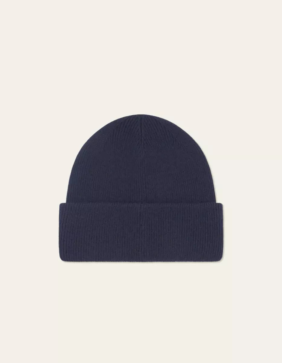Les Deux Les Deux Wayne Embroidered Beanie Navy