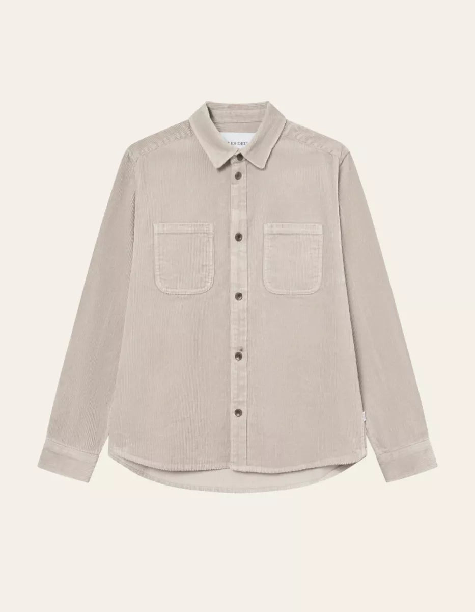 Les Deux Les Deux Kody Corduroy Overshirt Beige