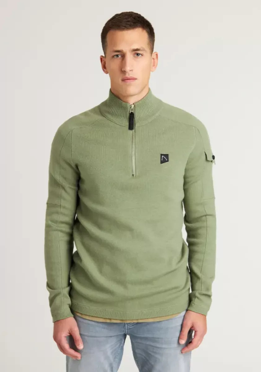 Chasin Chasin  Oscar half zip Groen