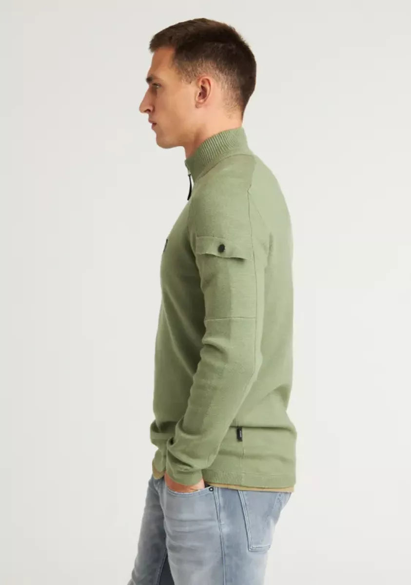 Chasin Chasin  Oscar half zip Groen