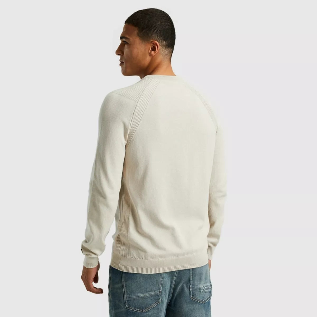 Cast Iron Cast Iron Crewneck cotton stretch Trui