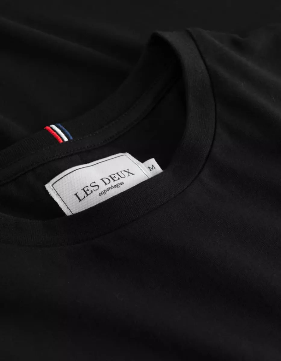 Les Deux Les Deux Norregaard T-Shirt Zwart