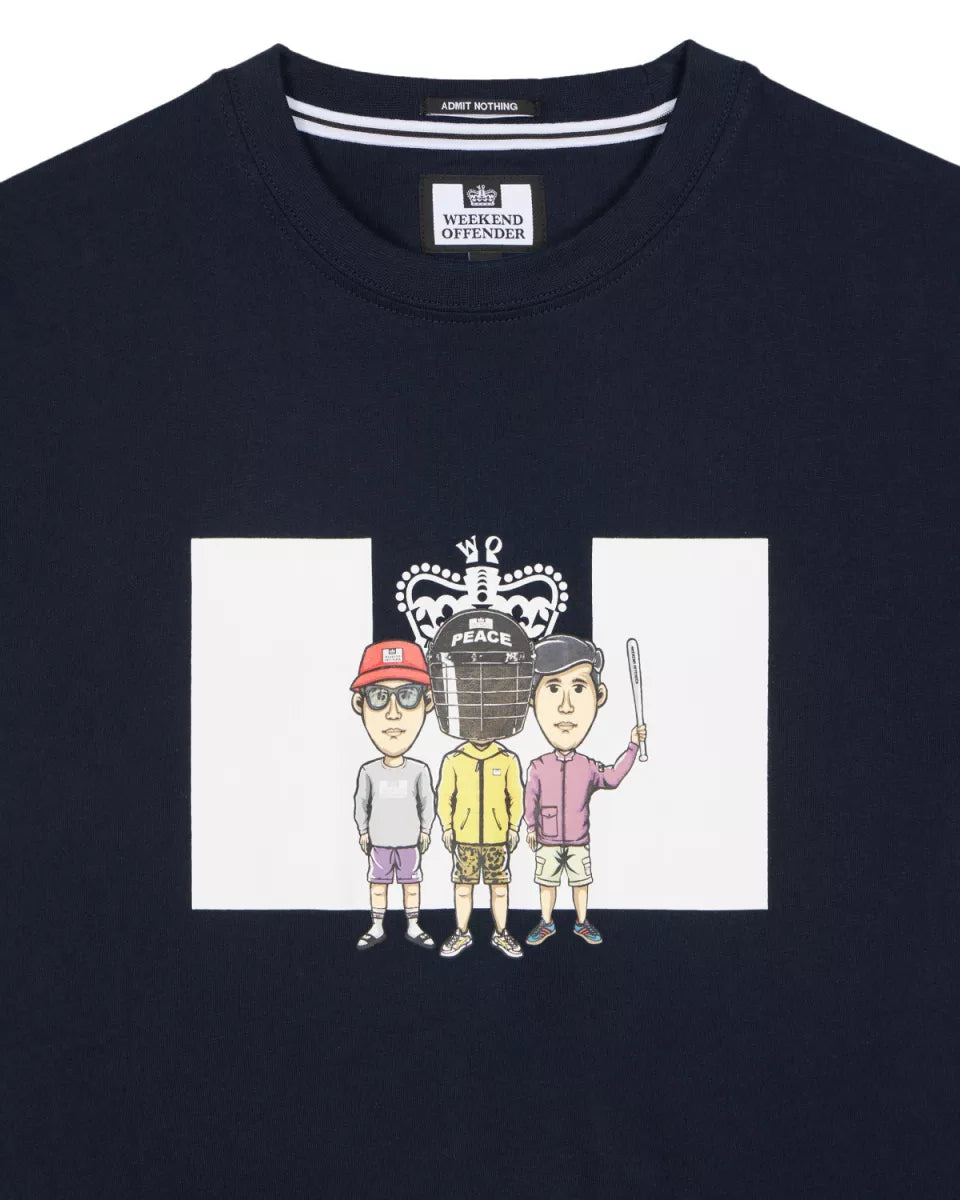 Weekend Offender Weekend Offender Graphic T Shirt Navy