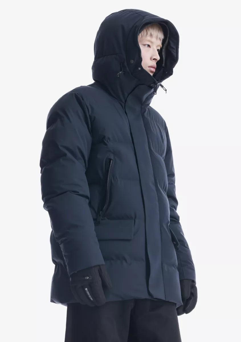 Krakatau Krakatau CASSINI QUILTED PARKA Navy