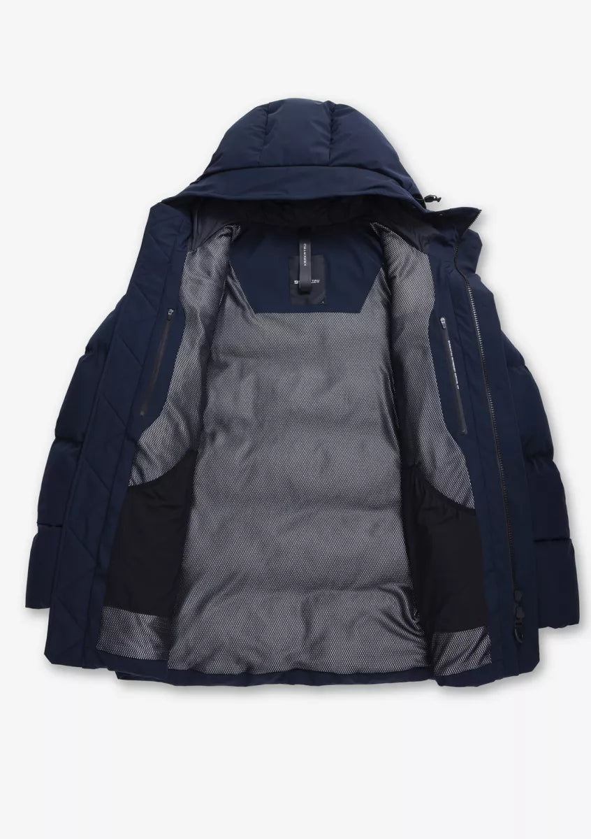 Krakatau Krakatau CASSINI QUILTED PARKA Navy