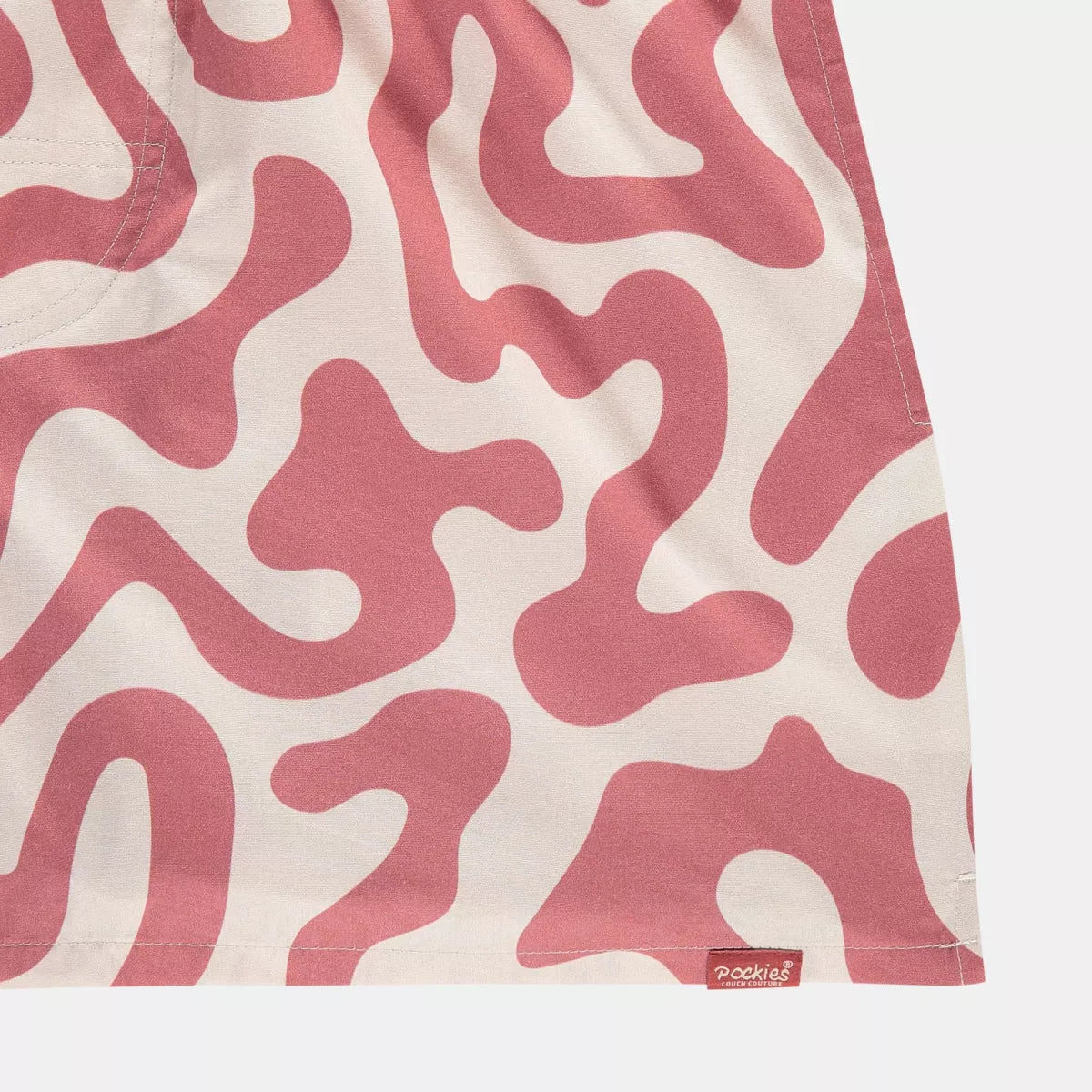 Pockies Pockies Red Swirls Rood dessin