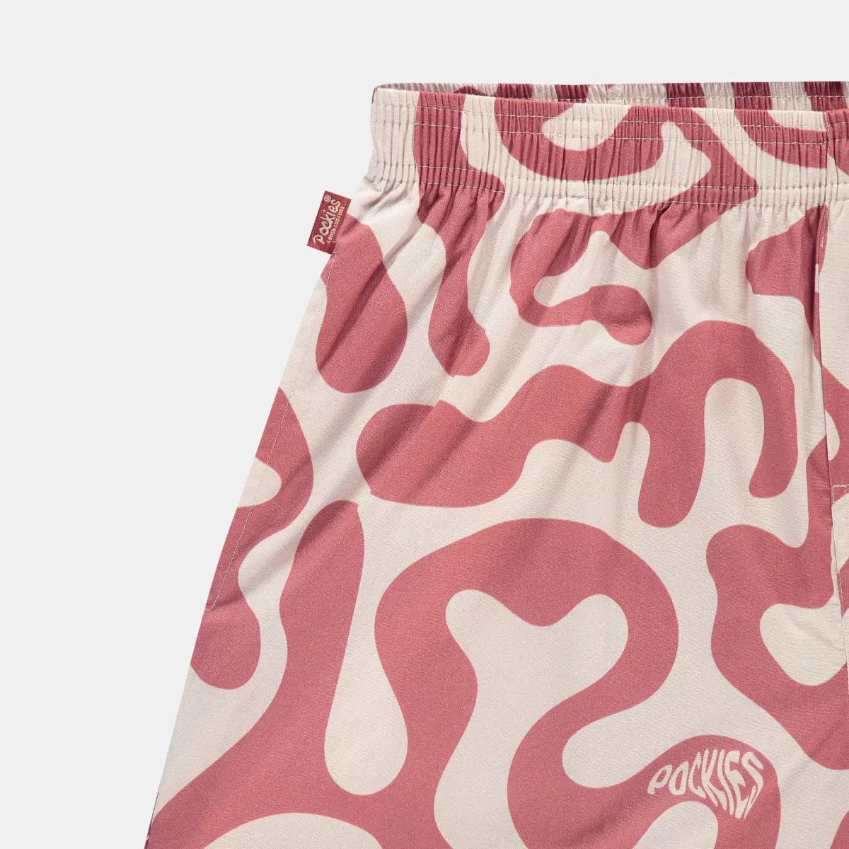 Pockies Pockies Red Swirls Rood dessin