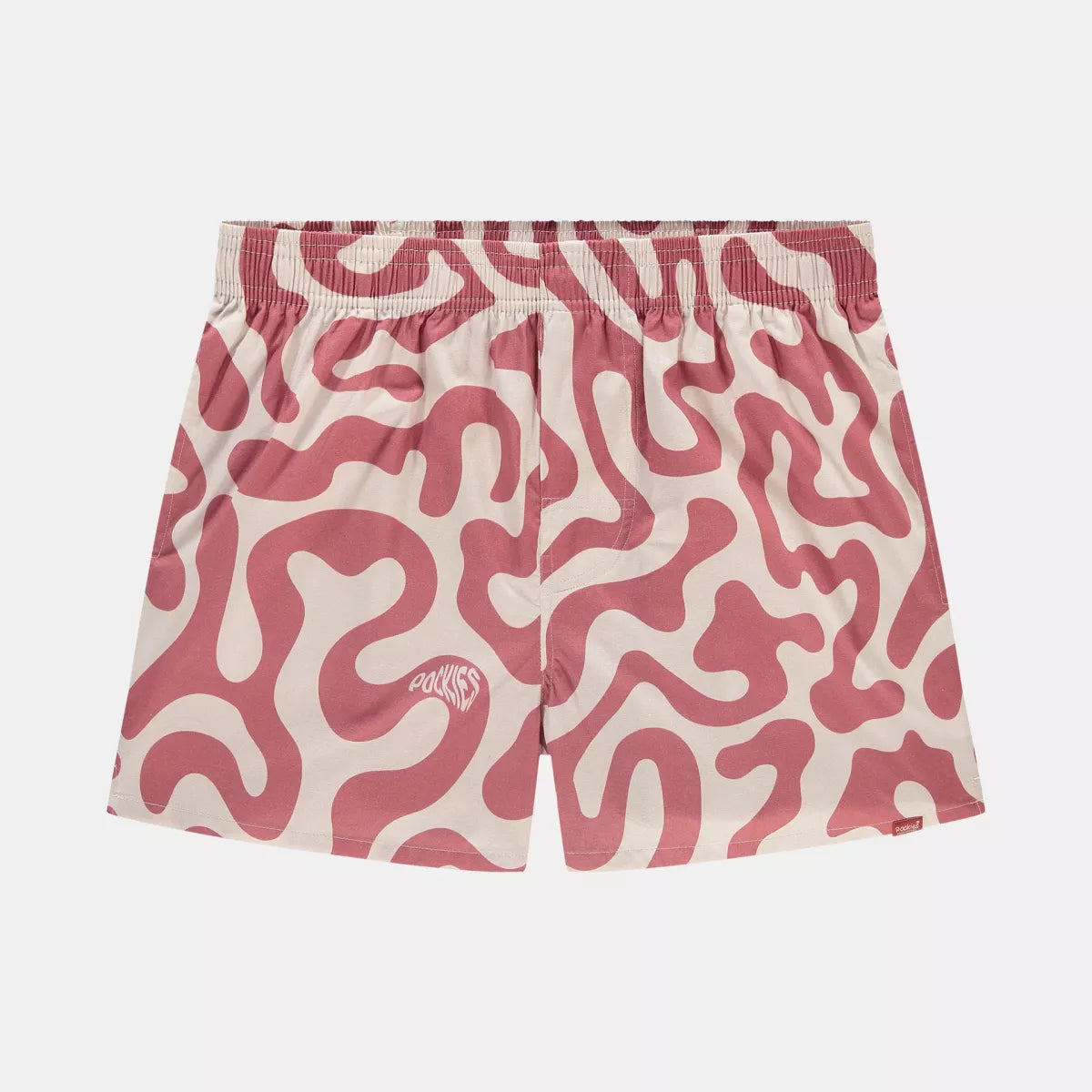 Pockies Pockies Red Swirls Rood dessin