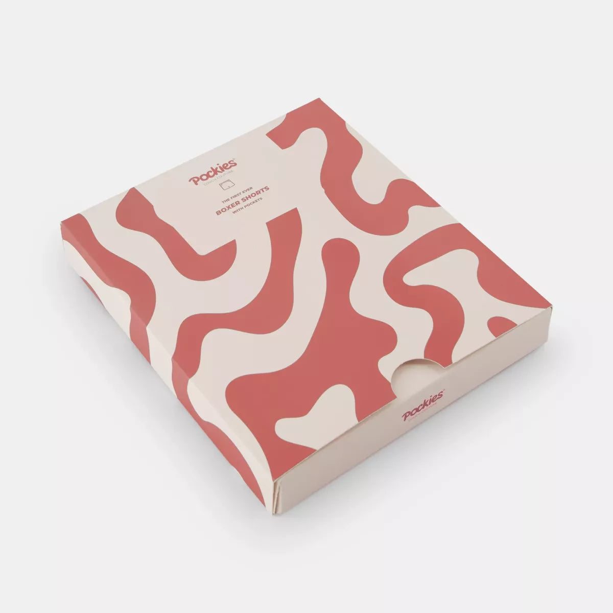 Pockies Pockies Red Swirls Rood dessin