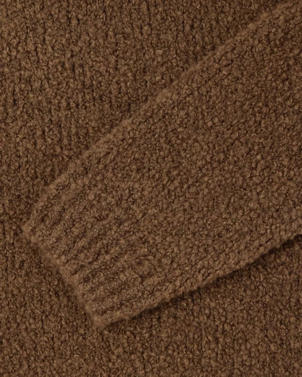 Edwin Edwin Dun Textured Sweater Bruin