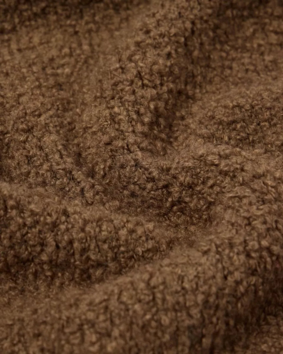 Edwin Edwin Dun Textured Sweater Bruin