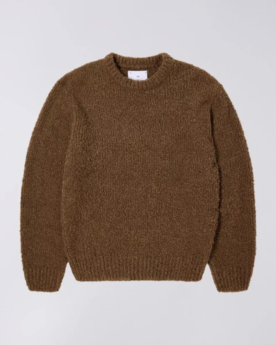 Edwin Edwin Dun Textured Sweater Bruin
