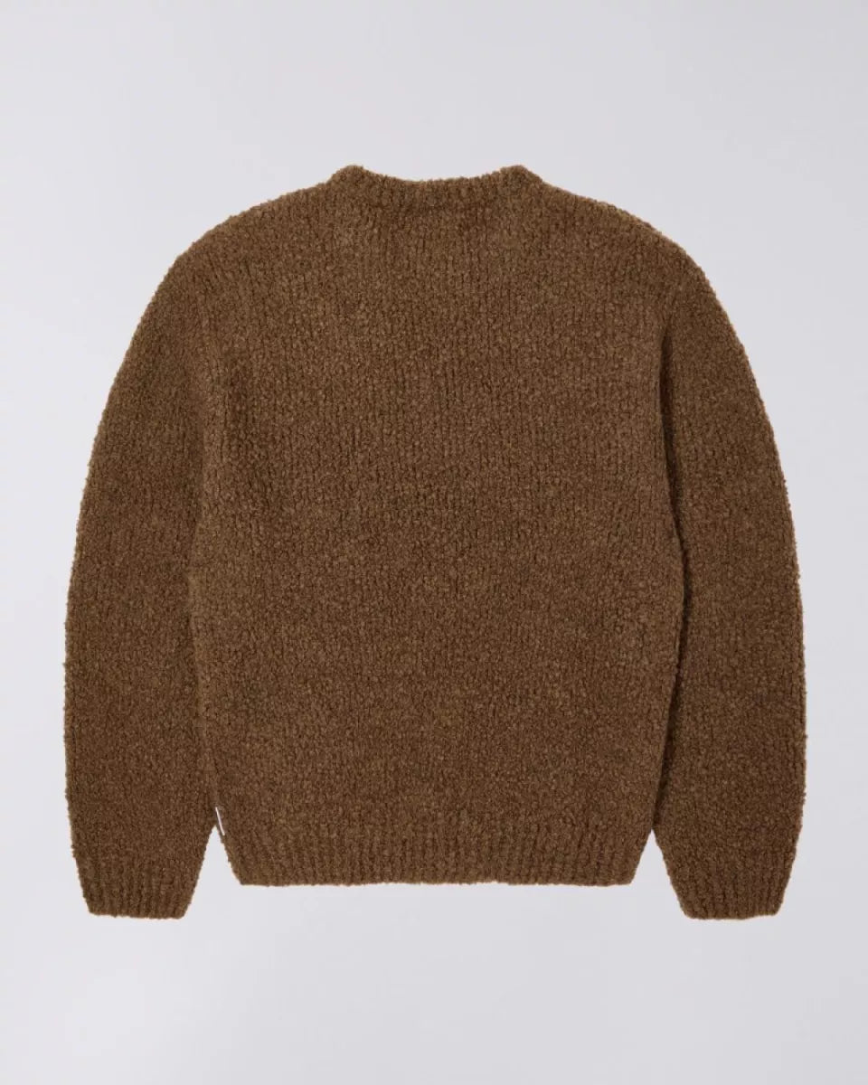 Edwin Edwin Dun Textured Sweater Bruin