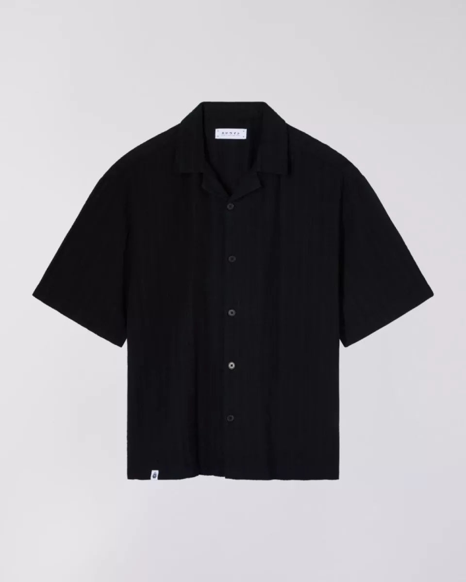 Edwin Edwin SAGA SHIRT SS Zwart