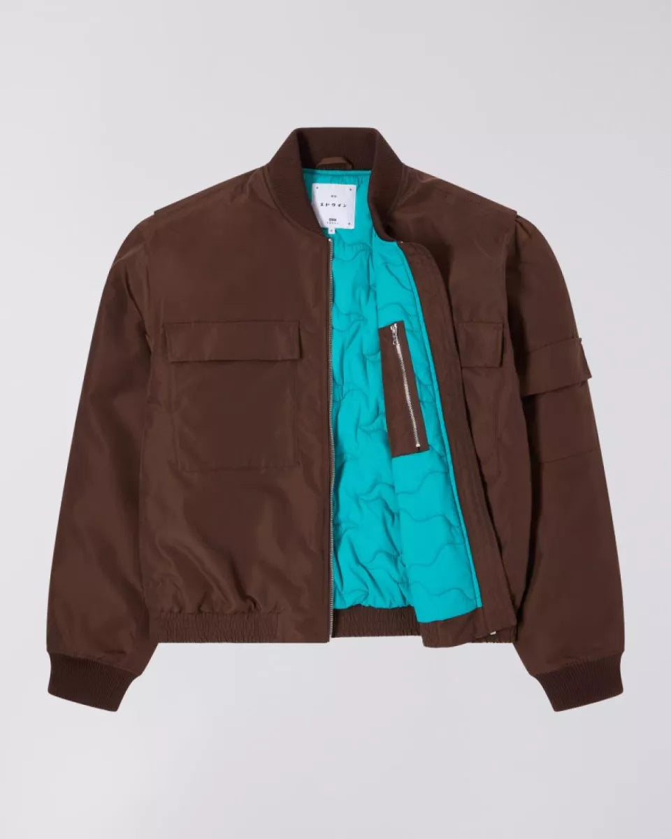 Edwin Edwin Ultra Bomber Plain Weave Coated, Bruin
