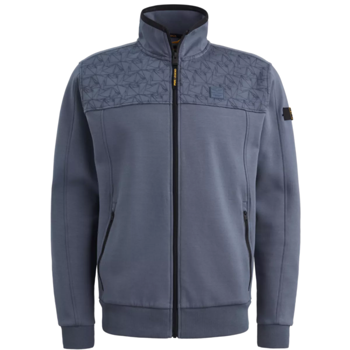 PME Legend PME Legend Zip jacket interlock sweat Blauw