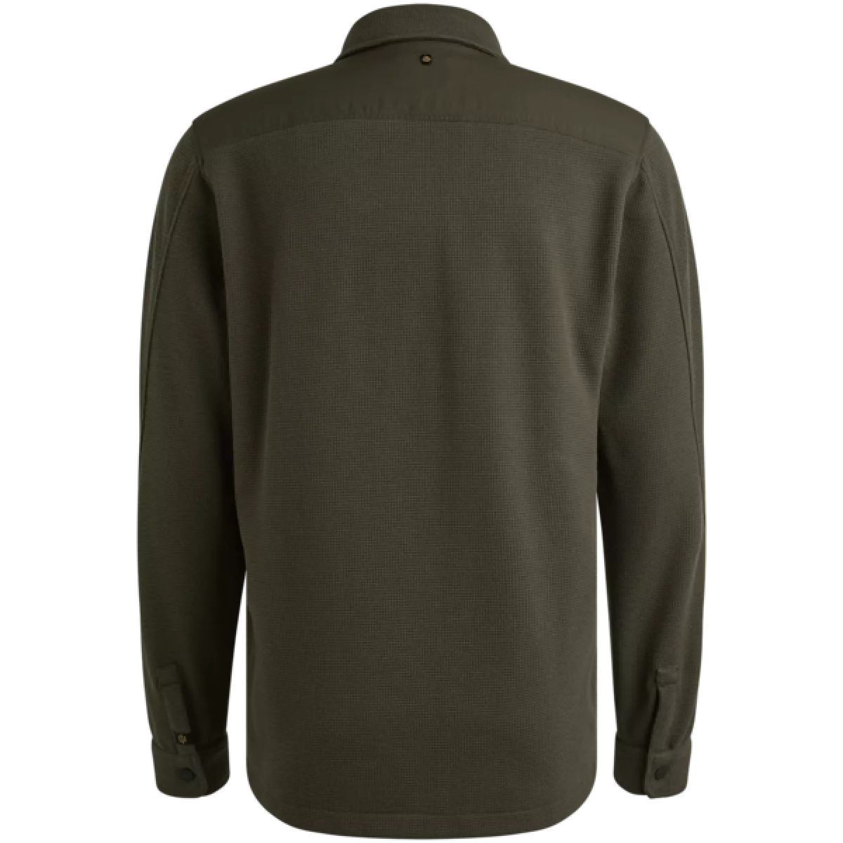 PME Legend PME Legend LONG SLEEVE SHIRT Jersey Waffle Donker groen