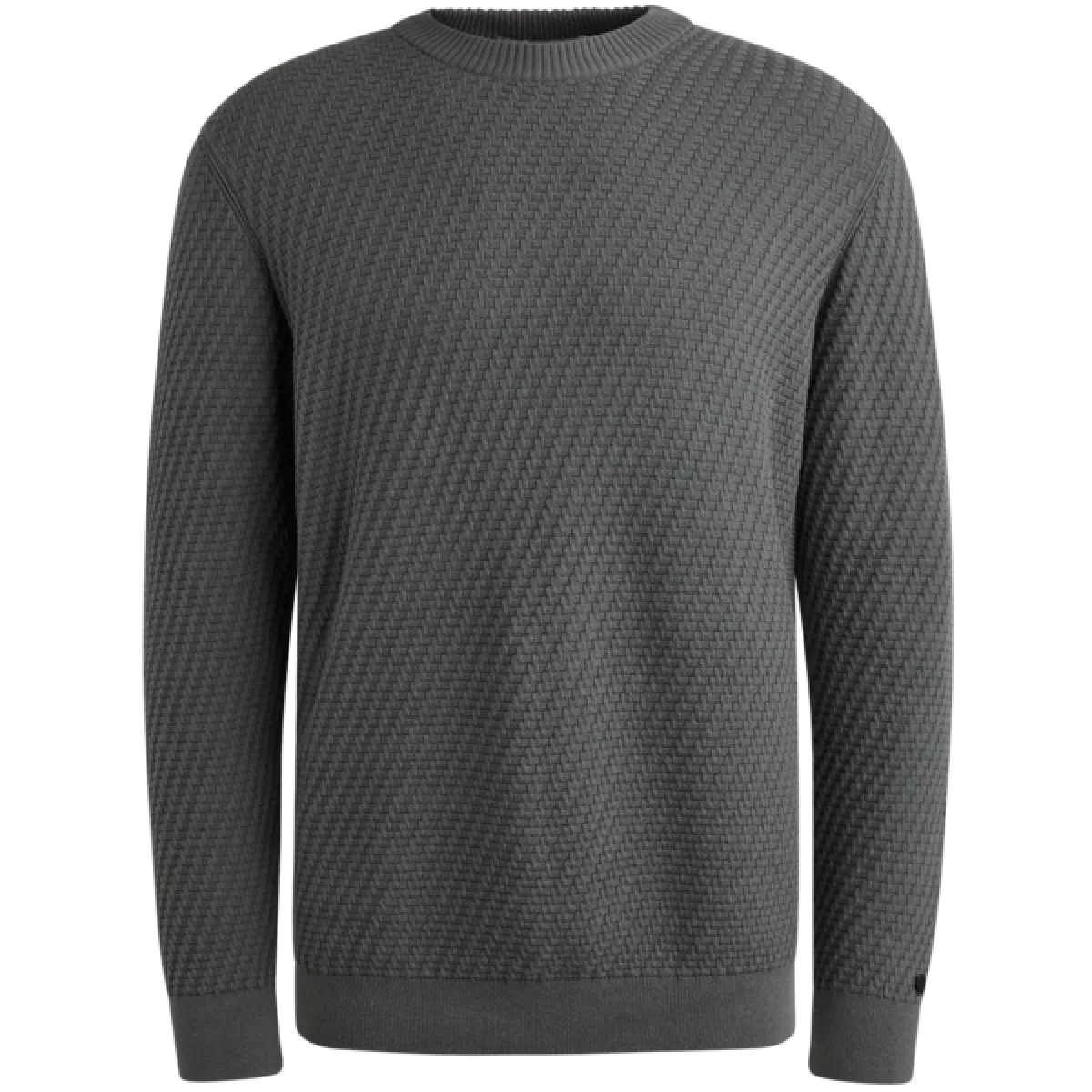 Cast Iron Cast Iron Crewneck regular fit cotton stretc Beige