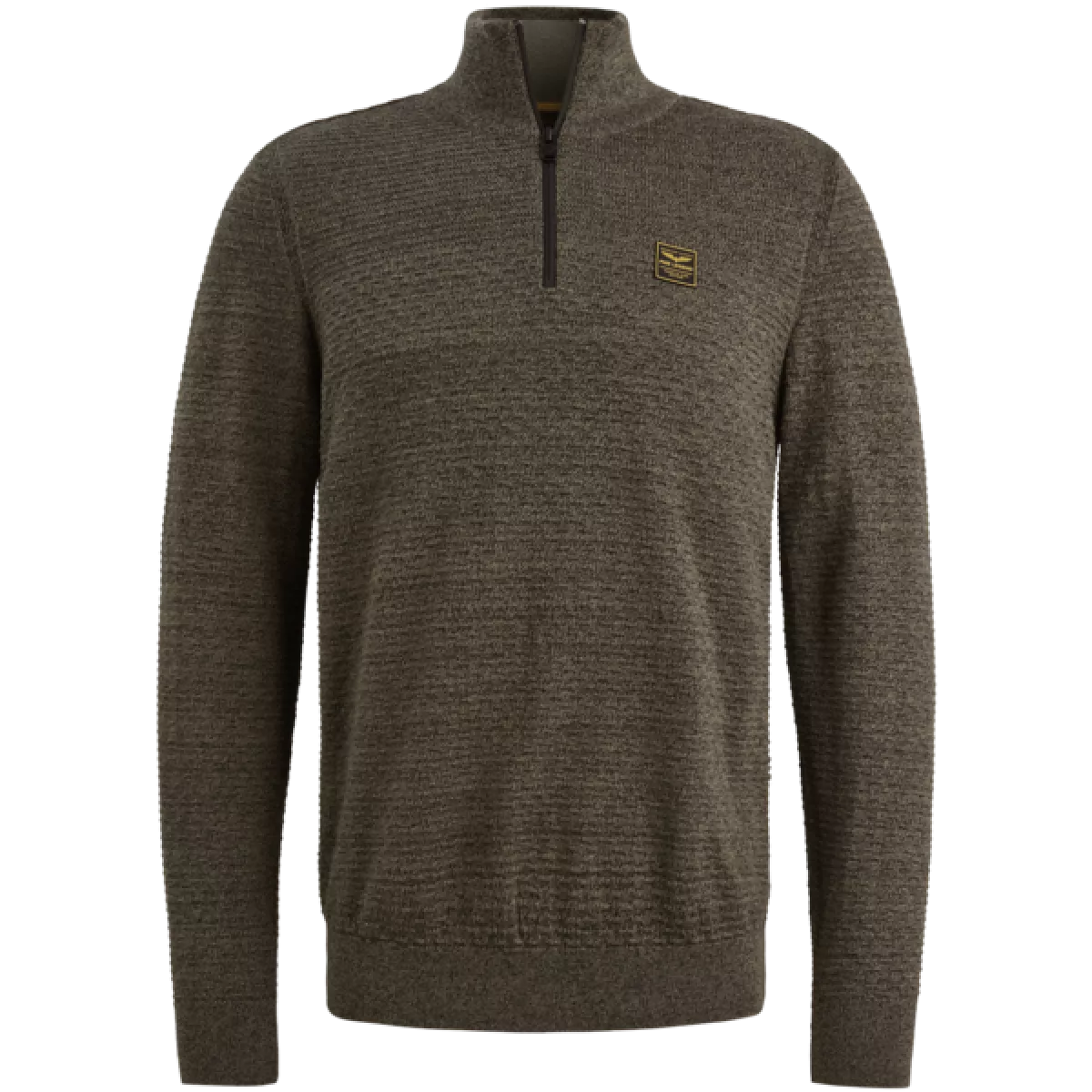 PME Legend PME Legend Half zip collar cotton mouline (or Groen