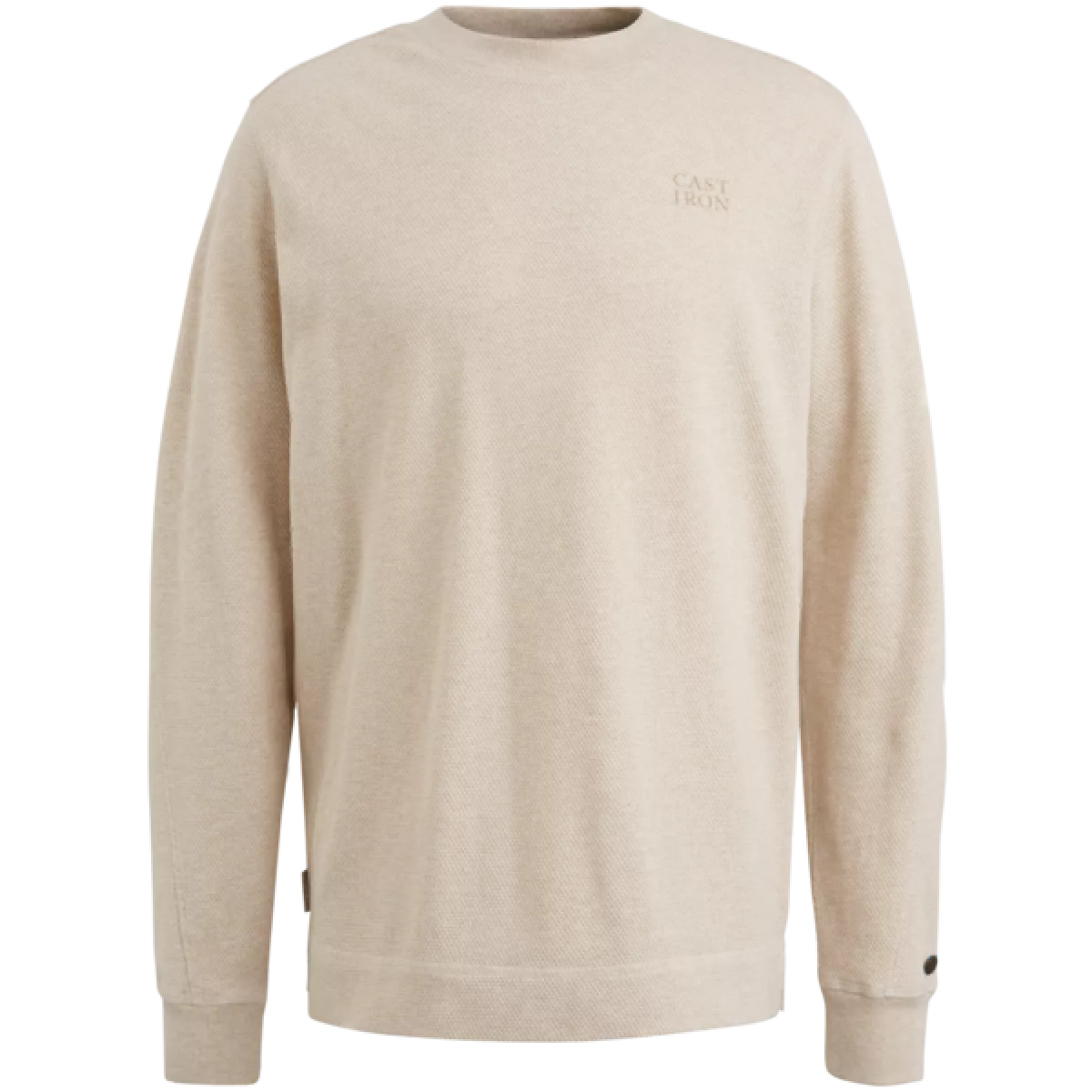 Cast Iron Cast Iron Long sleeve r-neck regular fit pop Beige